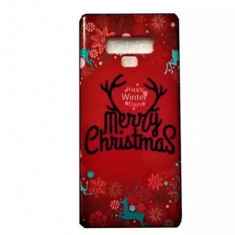 Husa de protectie Samsung Note 9 2018 Model de Craciun 3D Merry Christmas Personalizata