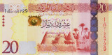 Bancnota Libia 20 Dinari (2013) - P79 UNC
