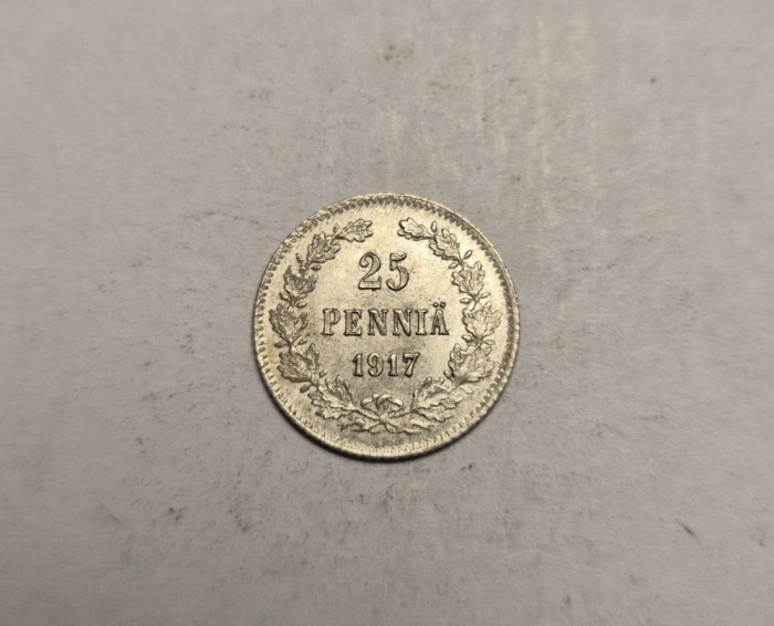 Finlanda 25 Pennia 1917 UNC