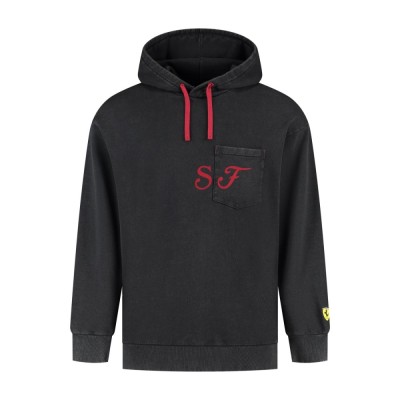 Ferrari hanorac de bărbați cu glugă Graphic black F1 Team 2025 - L foto