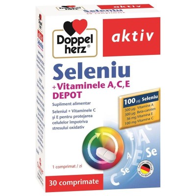 Seleniu + Vitaminele A, C, E, Depot 30 comprimate Doppelherz foto