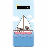 Husa silicon personalizata pentru Samsung Galaxy S10 Plus, Happy Sailors