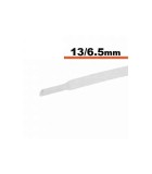 Tub termocontractibil alb 13mm/ 6.5mm 50cm