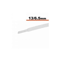 Tub termocontractibil alb 13mm/ 6.5mm 50cm