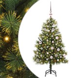 vidaXL Pom de Crăciun Artificial cu Ramuri Articulare și Conuri 150 cm 3395082