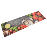 Cumpara ieftin Covor de bucatarie lavabil, 45x150 cm, catifea, model legume