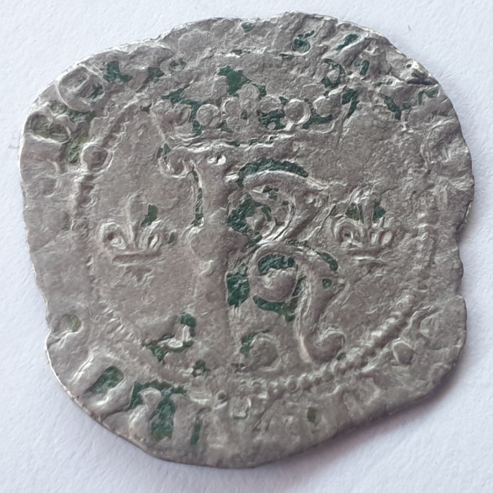 Franța Dozain/ Karolus ND (1483-98) Rouen argint Carol Vlll