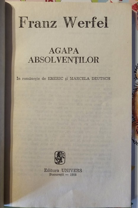 Agapa absolventilor