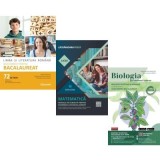 Pachet Bacalaureat 2026. Limba si literatura romana. Ghid complet cu 72 teste si Matematica Filiera tehnologica, Servicii si Biologie pe intelesul tut