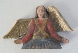 Arhanghelul Mihail sculptura lemn policromat sec 19