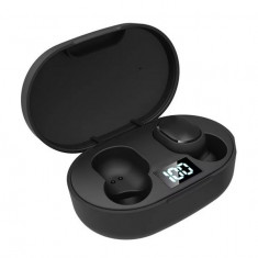Casti Stereo Wireless Headset cu Bluetooth, Microfon si Cutie de Incarcare E6S