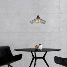 Lustra Depay Negru 36x36x120 cm