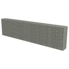 Perete gabion cu capace, 600 x 50 x 150 cm, otel galvanizat