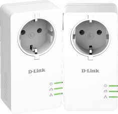 KIT ADAPTOR POWERLINE D-LINK tehnologie AV2, AV1000, pana la 1000Mbps, 1 port Gigabit, priza AC, 2 buc., &quot;DHP-P601AV&quot; (timbru verde 2 lei)