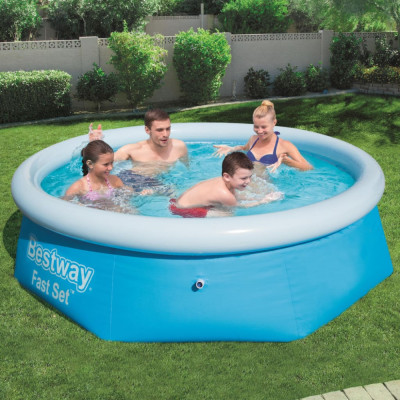 Bestway Piscina gonflabila Fast Set, 244x66 cm, rotunda, 57265 GartenMobel Dekor foto