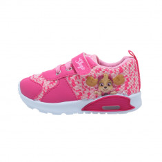 Pantofi sport cu luminite, licenta Paw Patrol (Patrula Catelusilor), model 5765 Skye, roz alb, 20-25 EU foto