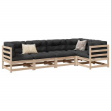 Set canapea de gradina, 5 piese, lemn masiv de pin GartenMobel Dekor, vidaXL