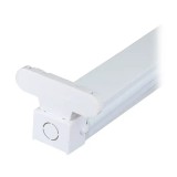 Corp Iluminat LED 2x150cm T8, Aluminiu Alb, IP20, V-Tac - Pentru Tuburi LED 1.5m