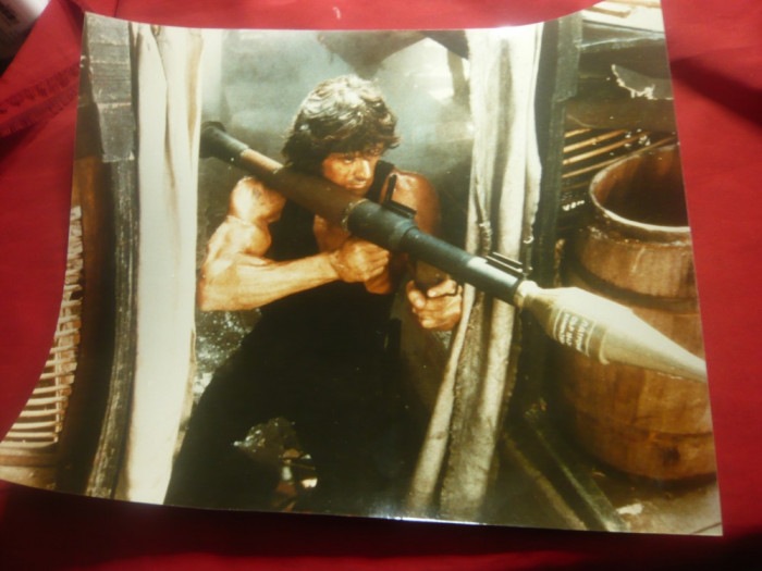Fotografie Film -Rambo I -1982 cu Sylvester Stallone , dim.= 29x23cm