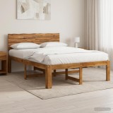 Cumpara ieftin Cadru de pat dublu cu spatar ROSTOCK natural 137 x 190 cm