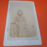 Cumpara ieftin FOTO FATA ANII 1900 VECHI PE CARTON GROS 10 / 7 CM DE COLECTIE RARA!