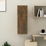 Cumpara ieftin Comodă TV, stejar fumuriu, 30,5x30x90 cm, lemn prelucrat