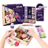 Set creatie Wood Craft - Flowers, 21 21cm - Romance