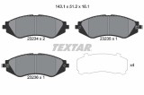 TEXTAR 2323401 set placute frana,frana disc
