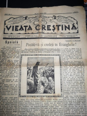 Ziar vechi Vieata Crestina, Cluj 8 ian 1939, 4 pag foto