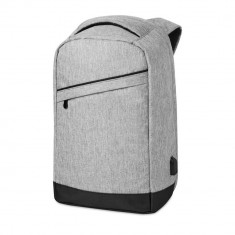 Rucsac cu bretele buretate, compartiment Laptop 13 inch, poliester 600D, Everestus, RU42, gri, saculet si eticheta bagaj incluse foto