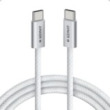 Cablu Date si Incarcare USB-C - USB-C Anker Zolo, 240W, 1m, Alb A8060H21