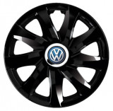 Set 4 Capace Roti pentru Volkswagen, model Drift Black, R14, VOLKSWAGEN