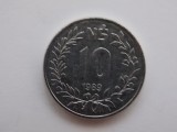 10 NUEVOS PESOS 1989 URUGUAY, America Centrala si de Sud