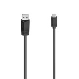 Cumpara ieftin Cablu USB-C la USB-A Hama, 1.5m, USB 2.0, 480Mbps, Negru, Universal