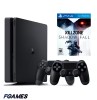 Consola Sony Playstation 4 Slim Ps4 500gb + Doua Controllere + Killzone Shadow Fall PlayStation 4, Second-Hand