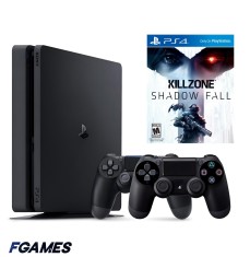 Consola Sony Playstation 4 Slim Ps4 500gb + Doua Controllere + Killzone Shadow Fall PlayStation 4, Second-Hand