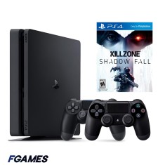 Consola Sony Playstation 4 Slim Ps4 500gb + Doua Controllere + Killzone Shadow Fall PlayStation 4, Second-Hand