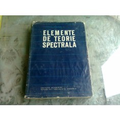 ELEMENTE DE TEORIE SPECTRALA - I. COLOJOARA