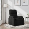 VidaXL Fotoliu rabatabil, negru, microfibră 373452