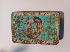 CY - Cutie goala &quot;Kit cu petice pt reparatii rapide Auto Moto&quot; anii &#039;50 Germania