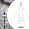 Pom de Craciun LED 1534 LED-uri Alb Rece 503 cm