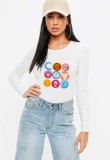 Cumpara ieftin Bluza dama alba - Circle - S, THEICONIC