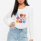 Bluza dama alba - Circle - L