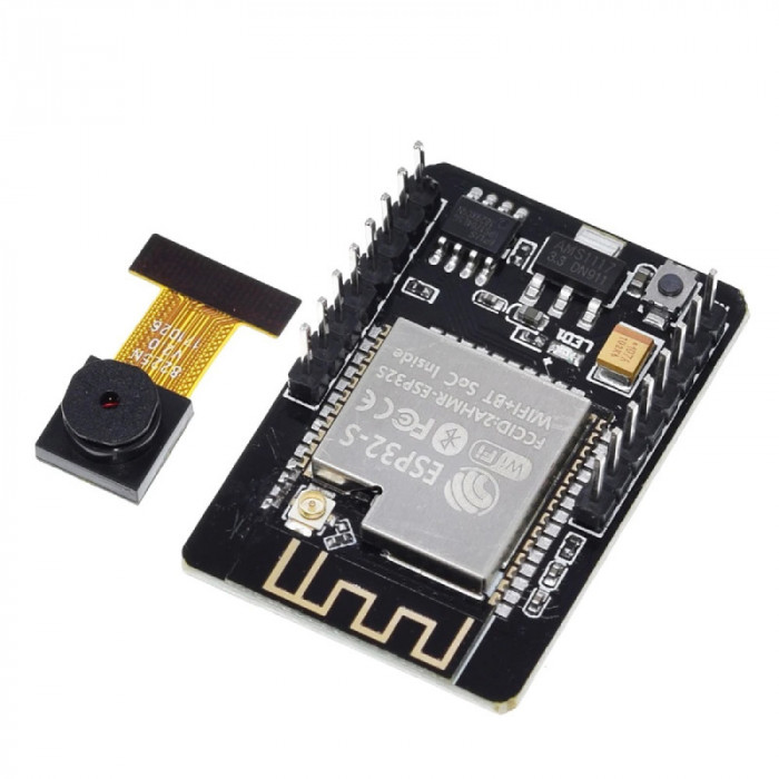 Placa dezvoltare ESP32-CAM WIFI+Bluetooth, cu modul camera OV2640, 2MP, cu antena