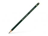 Creion grafit 4B Faber-Castell Castell 9000, hexagonal, fara guma, Faber Castell