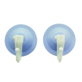 Cumpara ieftin Cuier din plastic, cu ventuza, albastru, 2 buc / set
