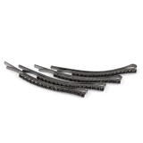 Set 4 agrafe par negre cu pietre stralucitoare