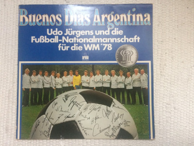 udo jurgens fussball nationalmannschaft buenos dias argentina CM 1978 disc vinyl foto