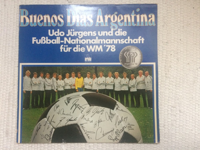 udo jurgens fussball nationalmannschaft buenos dias argentina CM 1978 disc vinyl