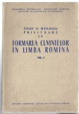 Studii si materiale privitoare la formarea cuvintelor in limba romina v. I, 1959